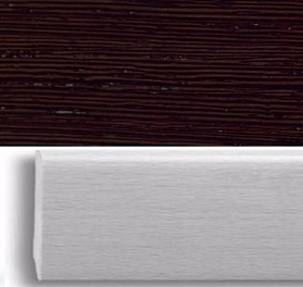 Плинтус шпонированный Pedross Венге ориджинал 80х18, 1 м.п.